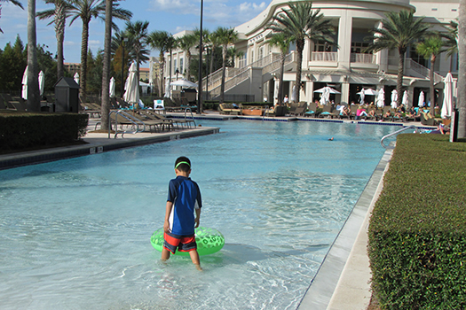 Waldorf Astoria lap pool side