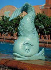 dolphin-statue