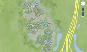 Map Disney's all-star resorts