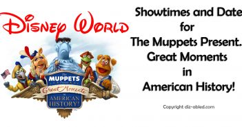Date and Show Schedule for the New Muppets Show at Magic Kingdom