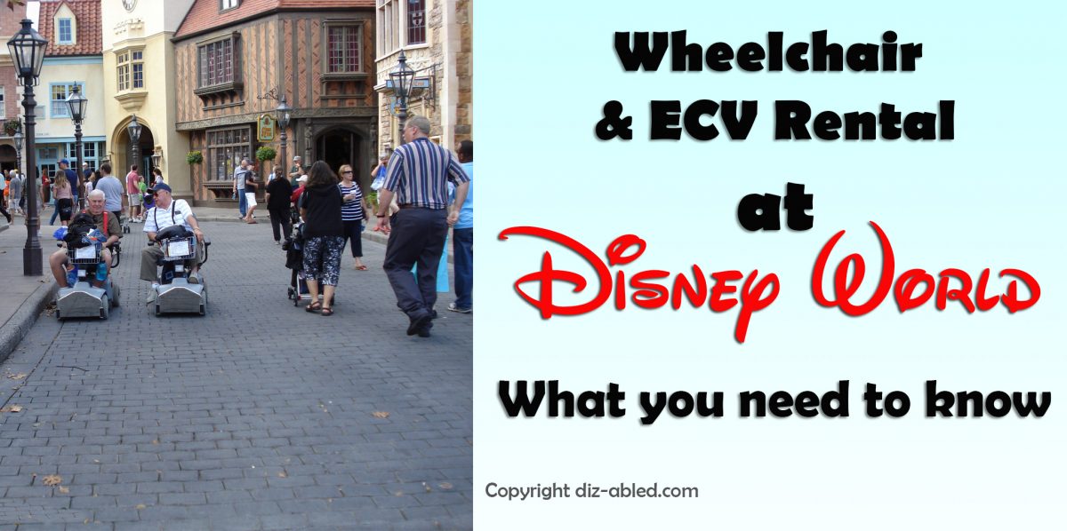 Renting Wheelchairs and ECVs/Scooters From Disney World