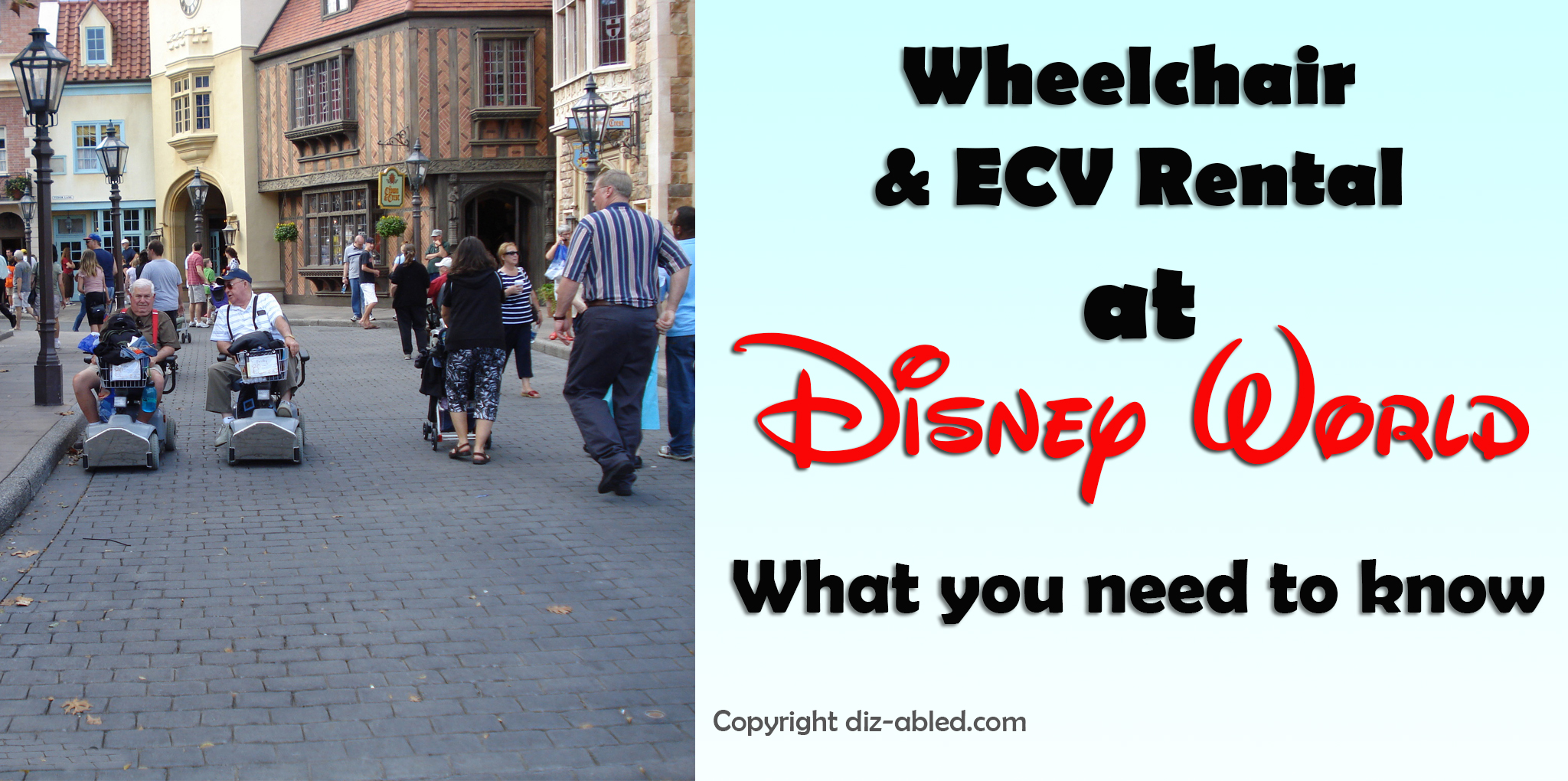 Renting Wheelchairs and ECVs/Scooters From Disney World What you need