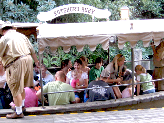 Jungle Cruise Magic Kingdom Guests Sitting