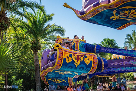 Disney World Aladdin Magic Carpet Ride Close up