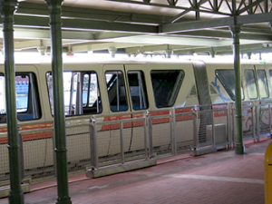 Monorail at disney world with toddler or infant