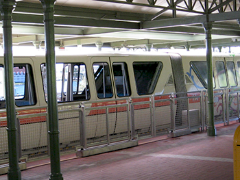 Monorail at disney world with toddler or infant