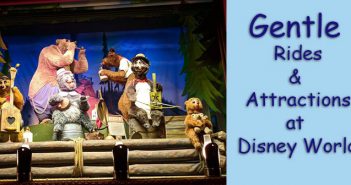 Gentle & Non-Spinning Rides and Attractions at Disney World Gentle rides and attractions at Disney World - non-spinning