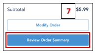 7 Mobile ordering at Disney World review your order