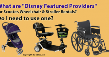 What Are “Disney Featured Providers” for Scooter, Wheelchair & Stroller Rentals? And do I need to use one of them? What are Disney Featured Providers for scooter, wheelchair stroller rentals