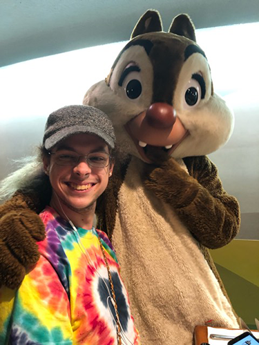 Ann's autistic son and Disney World character