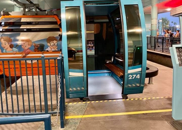 Skyliner with doors opened 2