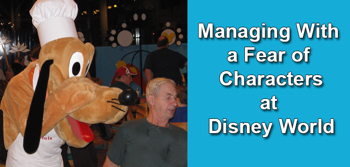 Managing with a fear of characters at disney world