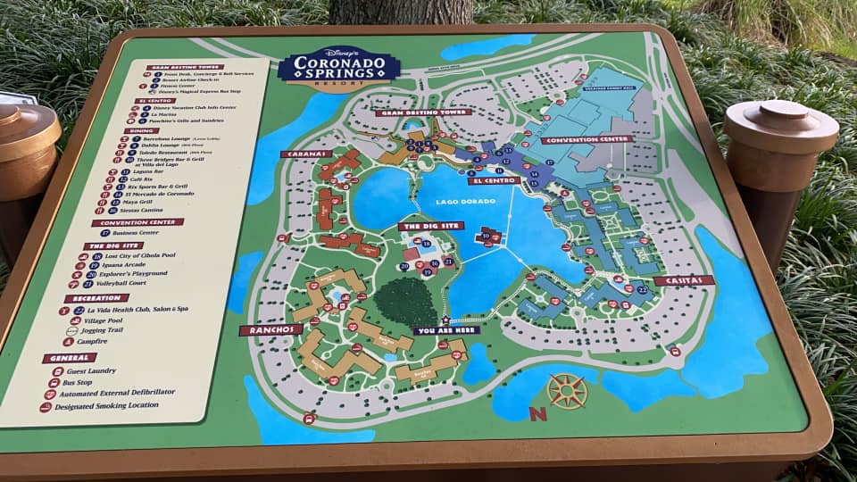 Coronado Springs Resort Map