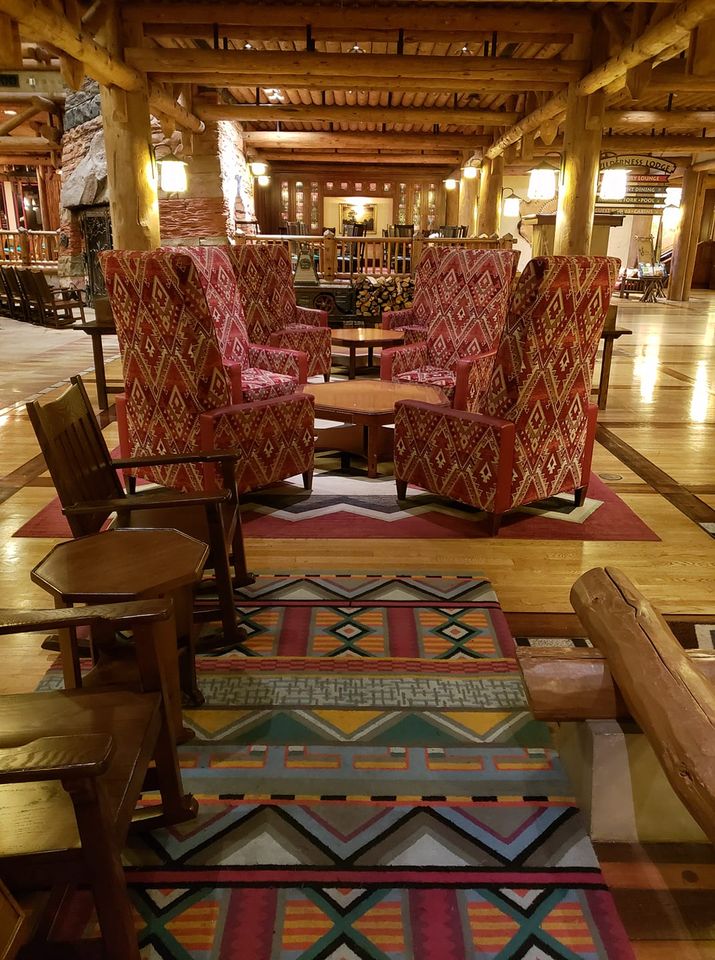 Disney's Wilderness Lodge lobby seating