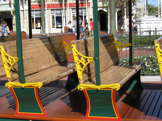 Main Street Vehicles in Disney World's Magic Kingdom - seats