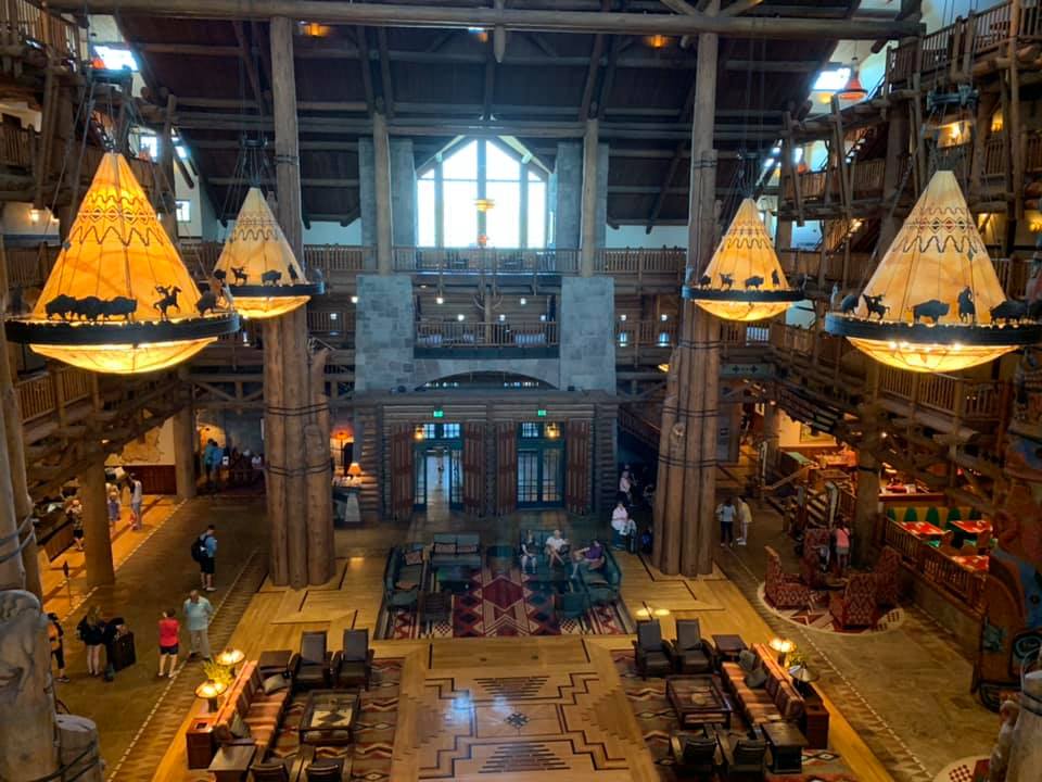Disney's Wilderness Lodge Lobby Chandeliers