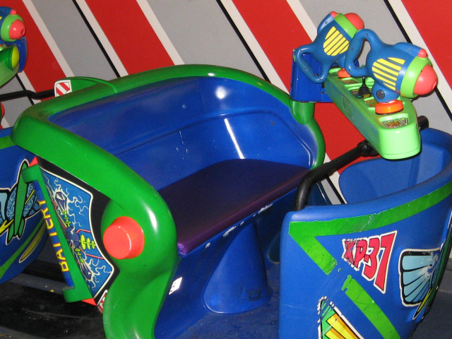 Buzz lightyear ride store on car