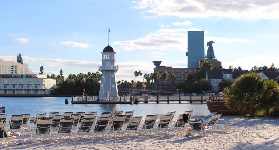 Disney's Beach Club & Yacht Club beach area 