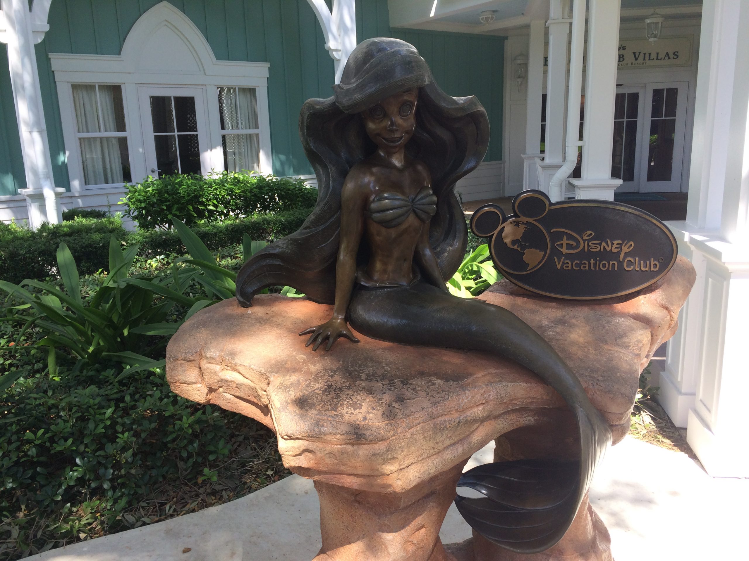Ariel statue in Disney's Beach Club Resort