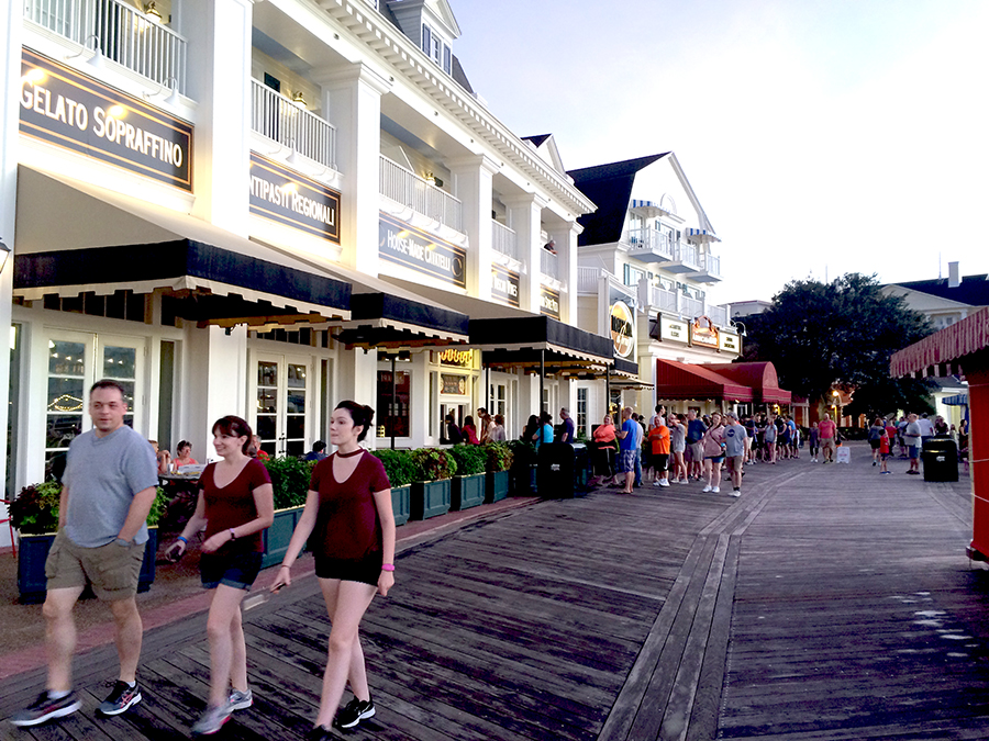 Boardwalk exterior at Disney's BoardWalk Inn Resort