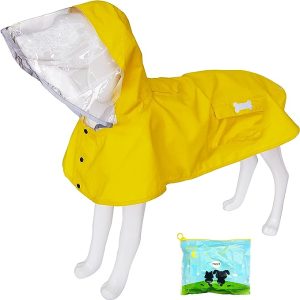 Dog raincoat on Amazon