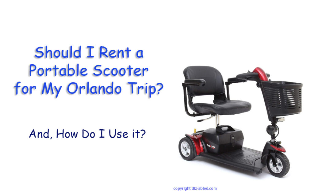 rent a portable scooter for Orlando and Disney World